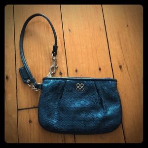 Coach Sequin Wristlet